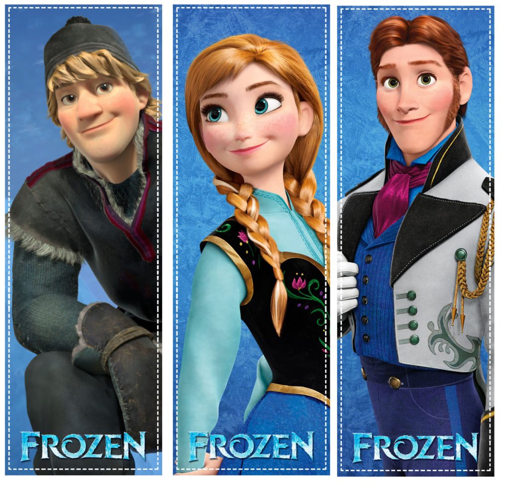 marcador-de-livros-frozen-livro